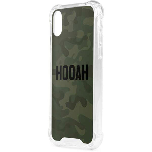Hooah Military iPhone XS Clear Case