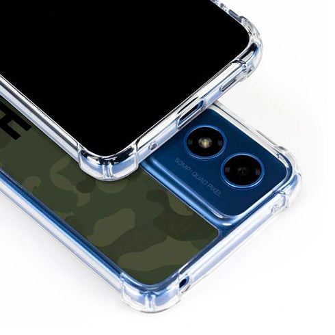 Hooah Military Moto G 5G (2024) Clear Case