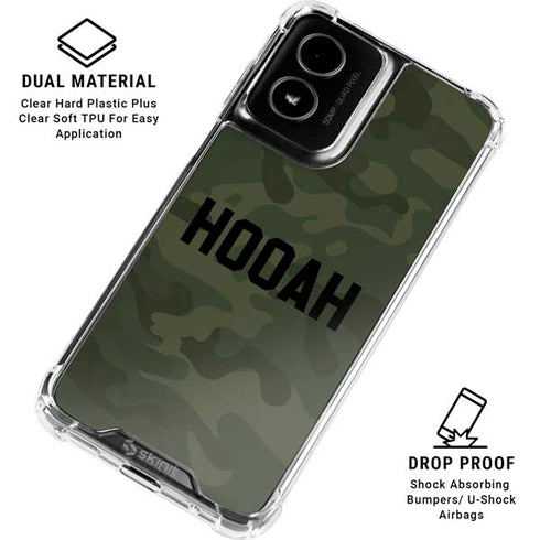 Hooah Military Moto G Power 5G (2024) Clear Case
