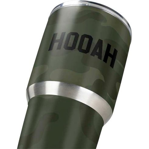 Hooah Military Yeti 30oz Rambler Tumbler Skin