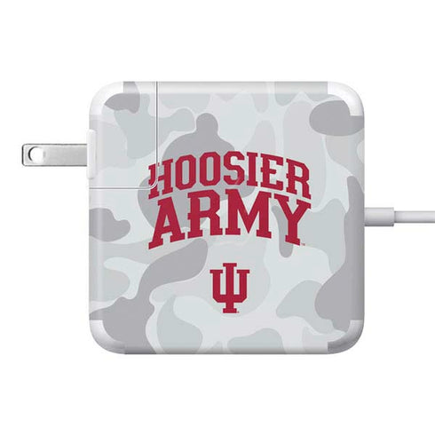 Indiana University Hoosier Army 85W Power Adapter (15 and 17 inch MacBook Pro Charger) Skin
