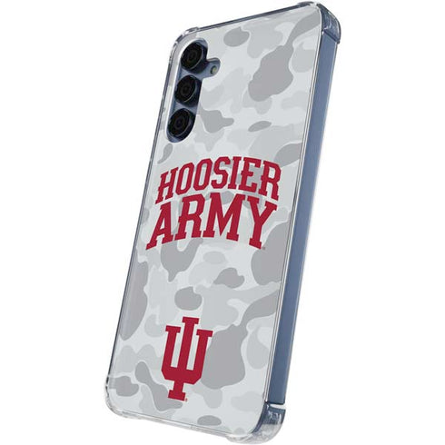 Indiana University Hoosier Army Galaxy A35 5G Clear Case