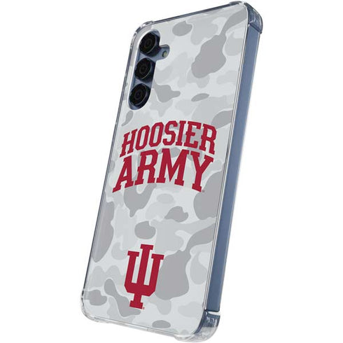 Indiana University Hoosier Army Galaxy A55 5G Clear Case