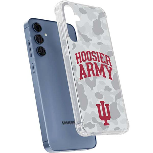 Indiana University Hoosier Army Galaxy A55 5G Clear Case