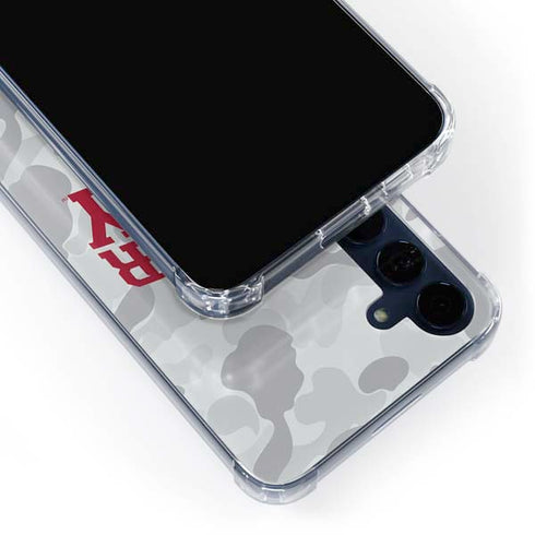 Indiana University Hoosier Army Galaxy A55 5G Clear Case