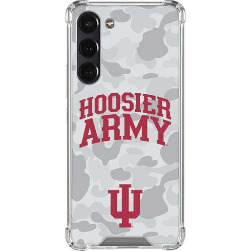 Indiana University Hoosier Army Galaxy S24 FE Clear Case