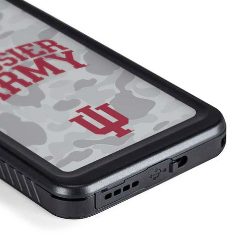 Indiana University Hoosier Army Galaxy S24 Plus Waterproof Case