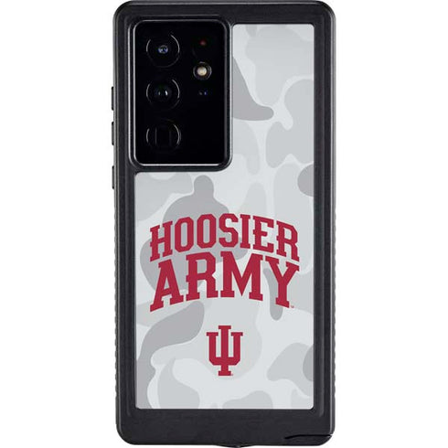 Indiana University Hoosier Army Galaxy S24 Ultra Waterproof Case