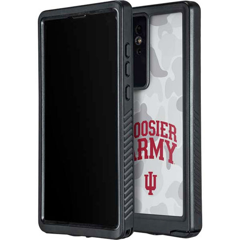 Indiana University Hoosier Army Galaxy S24 Ultra Waterproof Case