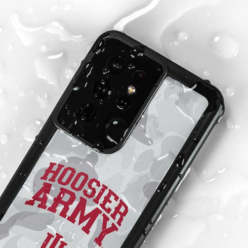 Indiana University Hoosier Army Galaxy S24 Ultra Waterproof Case