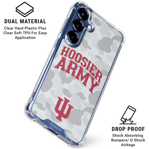 Indiana University Hoosier Army Galaxy S25 Clear Case
