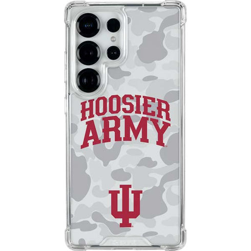 Indiana University Hoosier Army Galaxy S25 Ultra Clear Case