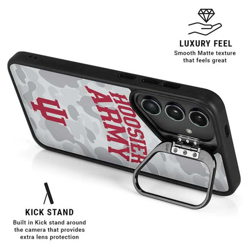 Indiana University Hoosier Army Galaxy S26 Plus Kickstand Case