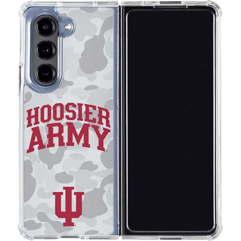 Indiana University Hoosier Army Galaxy Z Fold5 5G Clear Case