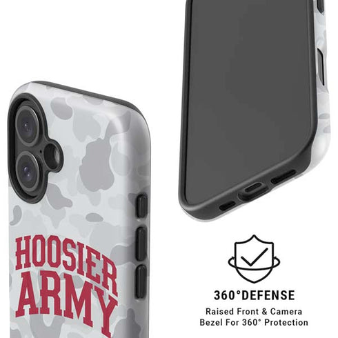 Indiana University Hoosier Army iPhone 16 Magsafe Impact Case