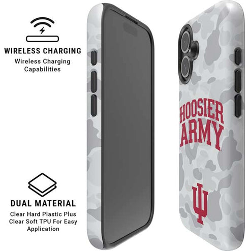 Indiana University Hoosier Army iPhone 16 Magsafe Impact Case