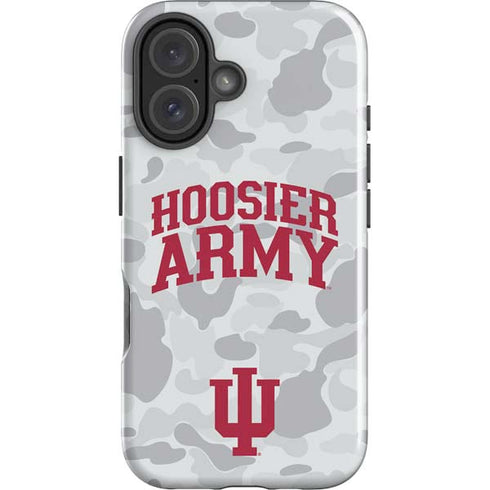 Indiana University Hoosier Army iPhone 16 Plus Impact Case