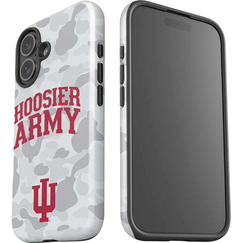 Indiana University Hoosier Army iPhone 16 Plus Impact Case