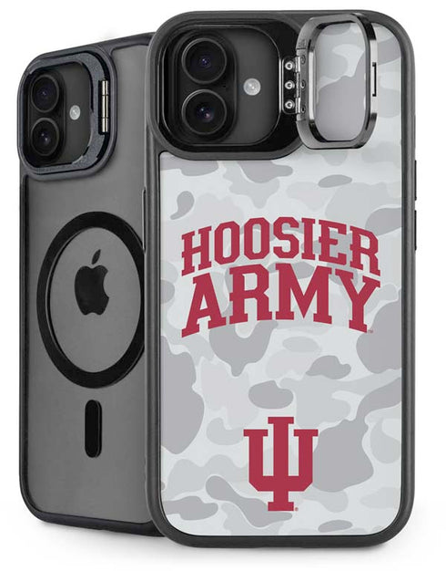 Indiana University Hoosier Army iPhone 16 Plus Kickstand Case