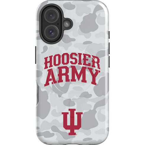 Indiana University Hoosier Army iPhone 16 Plus Magsafe Impact Case