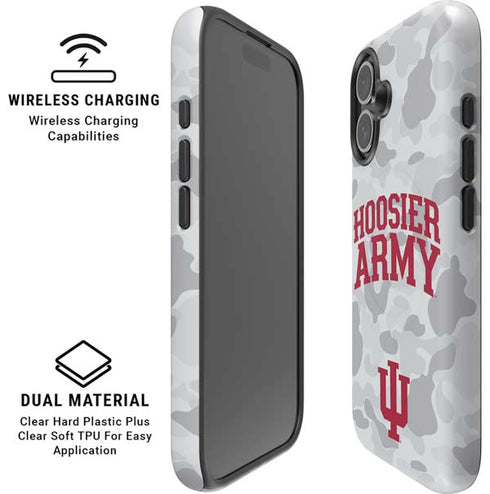 Indiana University Hoosier Army iPhone 16 Plus Magsafe Impact Case