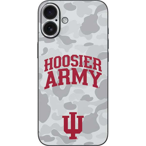 Indiana University Hoosier Army iPhone 16 Plus Skin