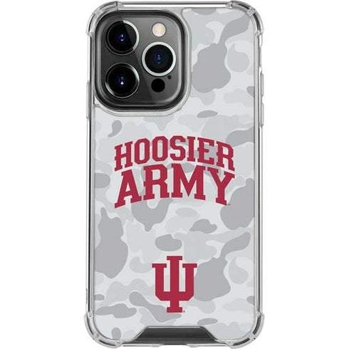 Indiana University Hoosier Army iPhone 16 Pro Max Clear Case