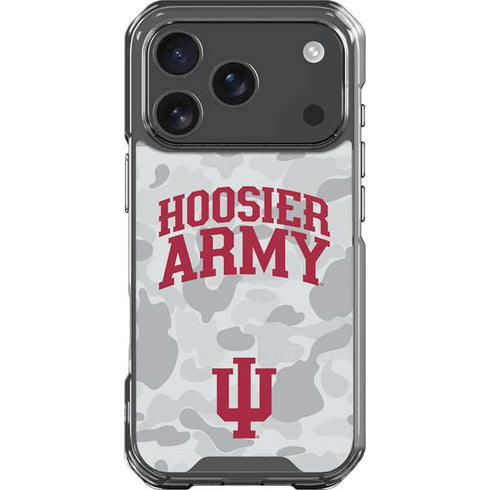 Indiana University Hoosier Army iPhone 18 Pro Clear Case