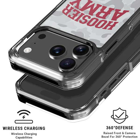 Indiana University Hoosier Army iPhone 18 Pro Clear Case