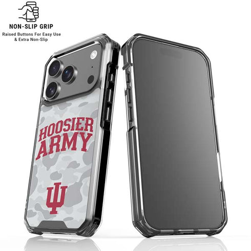 Indiana University Hoosier Army iPhone 18 Pro Clear Case
