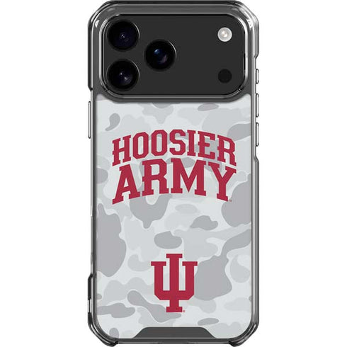 Indiana University Hoosier Army iPhone 18 Pro Max Clear Case