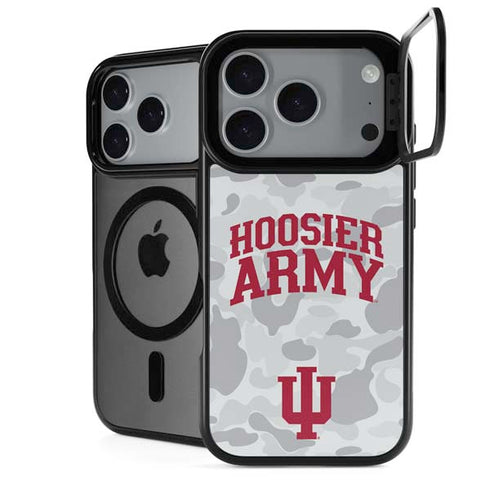 Indiana University Hoosier Army iPhone 18 Pro Max Kickstand Case
