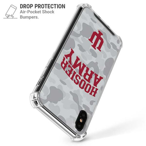 Indiana University Hoosier Army iPhone X/XS Clear Case