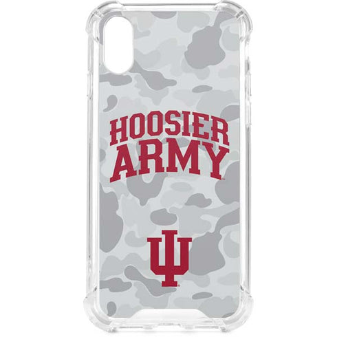 Indiana University Hoosier Army iPhone XS Clear Case