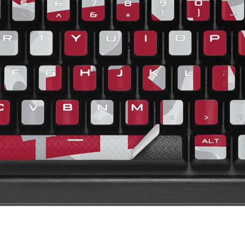 Indiana University Hoosier Army K95 RGB PLATINUM Mechanical Gaming Keyboard Skin