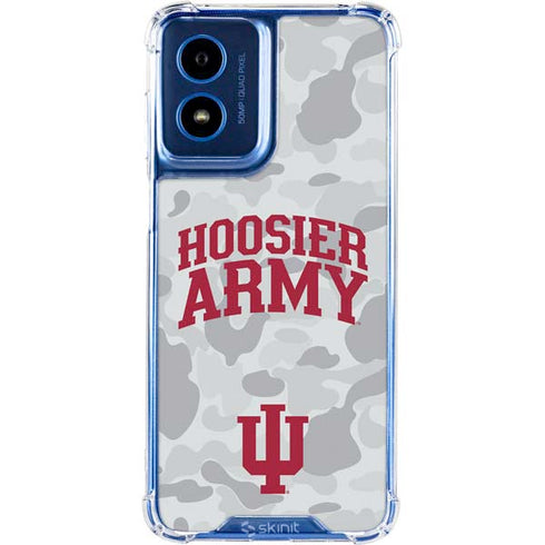 Indiana University Hoosier Army Moto G 5G (2024) Clear Case