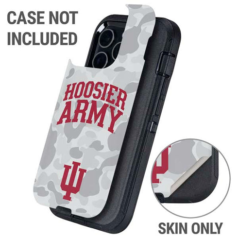 Indiana University Hoosier Army Otterbox Defender iPhone Skin