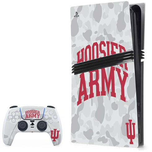 Indiana University Hoosier Army PS5 Pro Bundle Skin