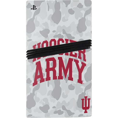 Indiana University Hoosier Army PS5 Pro Disk Console Skin