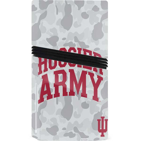 Indiana University Hoosier Army PS5 Pro Disk Console Skin