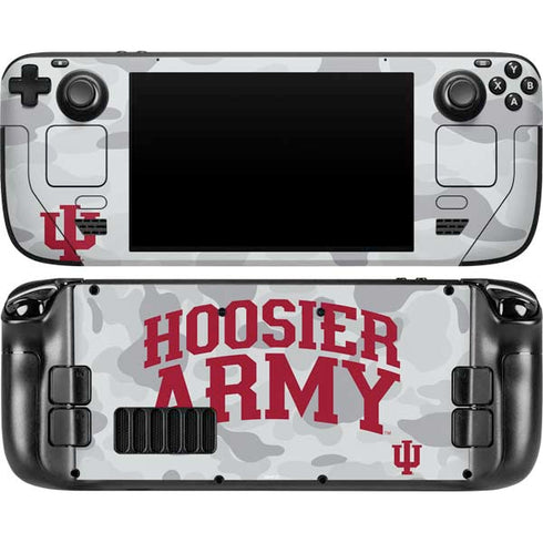 Indiana University Hoosier Army Steam Deck Handheld Gaming Computer OLED Skin