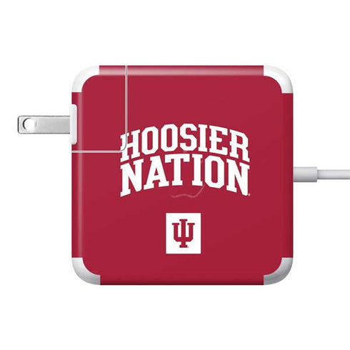 Indiana University Hoosier Nation 85W Power Adapter (15 and 17 inch MacBook Pro Charger) Skin