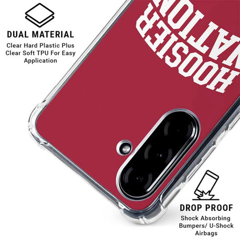 Indiana University Hoosier Nation Galaxy A36 5G Clear Case