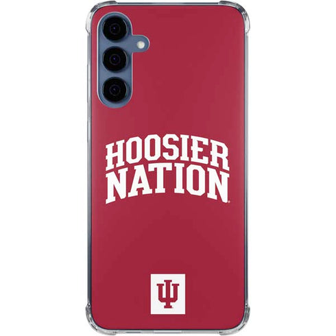 Indiana University Hoosier Nation Galaxy A55 5G Clear Case