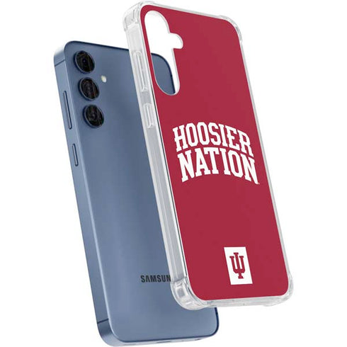 Indiana University Hoosier Nation Galaxy A55 5G Clear Case