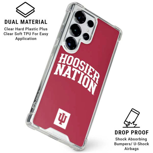 Indiana University Hoosier Nation Galaxy S25 Ultra Clear Case