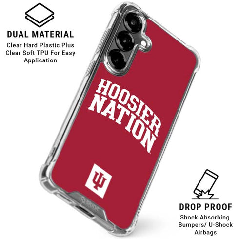 Indiana University Hoosier Nation Galaxy S26 Clear Case