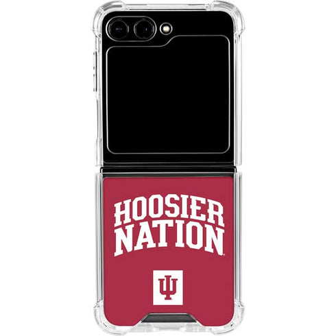 Indiana University Hoosier Nation Galaxy Z Flip6 Clear Case