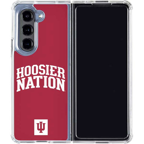 Indiana University Hoosier Nation Galaxy Z Fold5 5G Clear Case