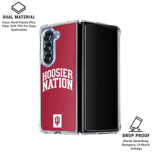 Indiana University Hoosier Nation Galaxy Z Fold6 Clear Case